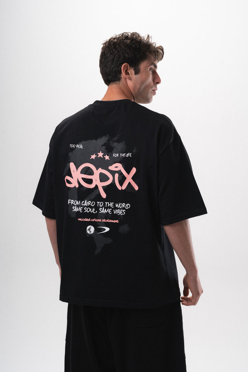 Too Real Black T-Shirt