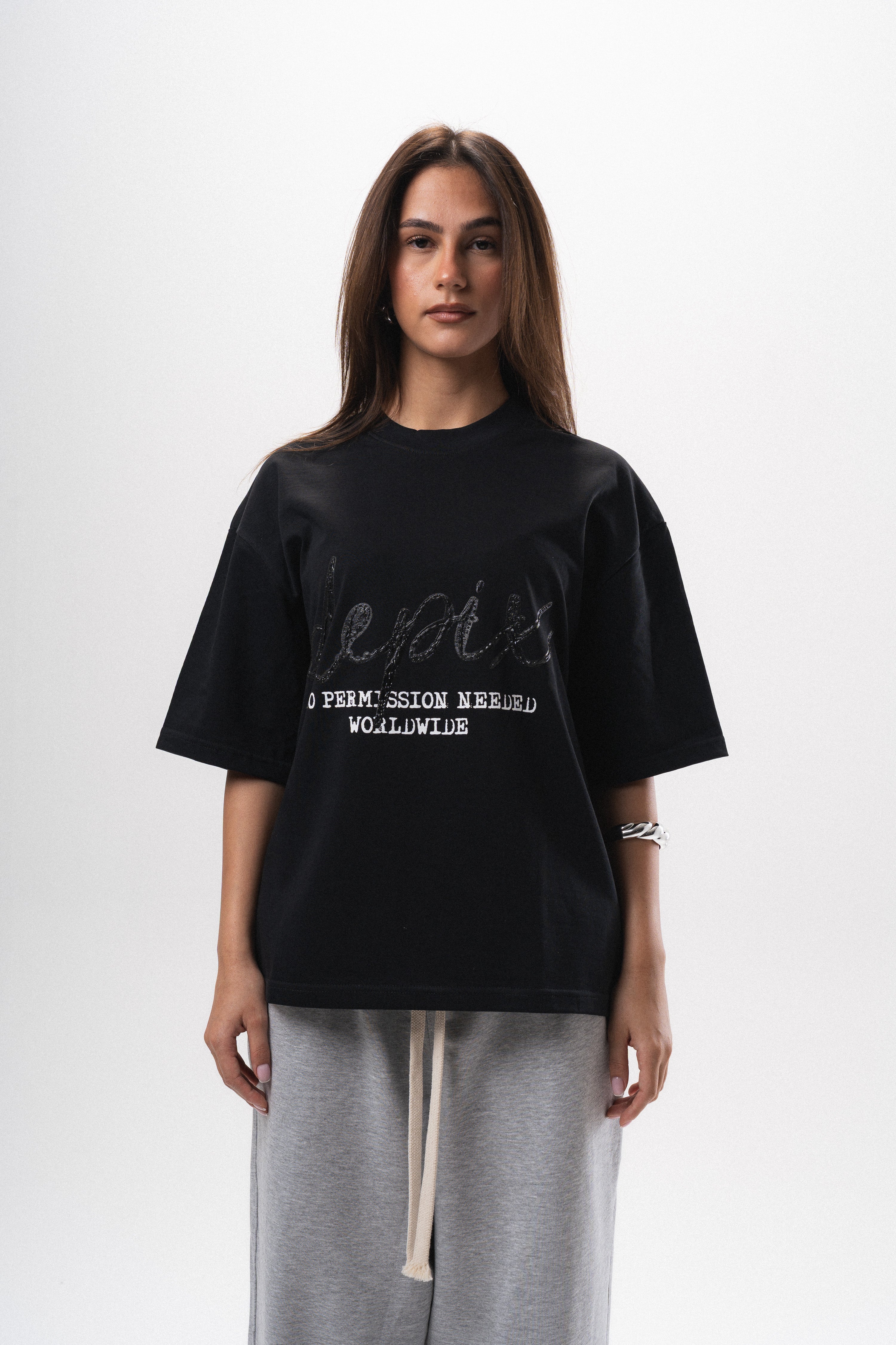 Rubber Signature Black T-Shirt