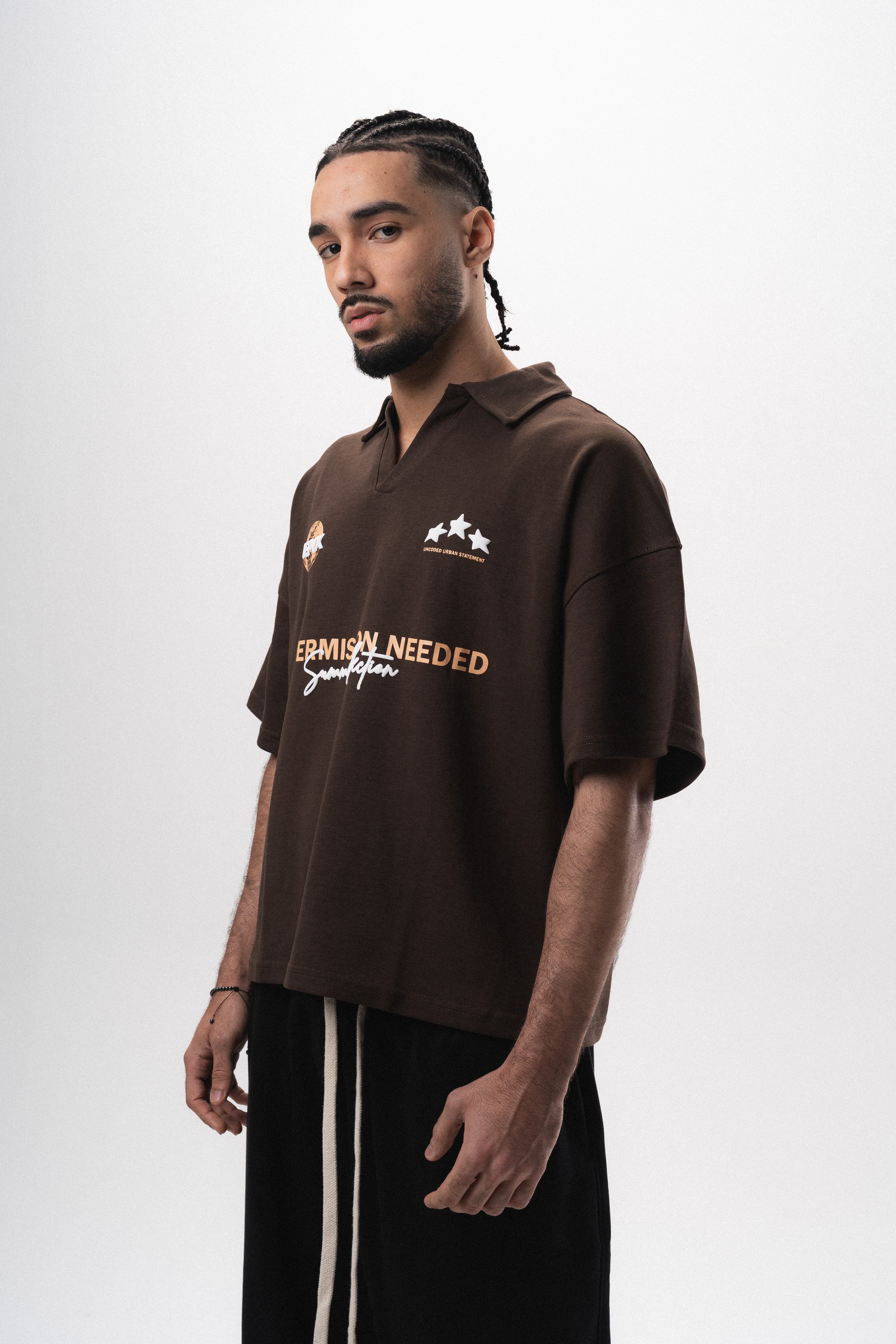No Permission Brown Polo