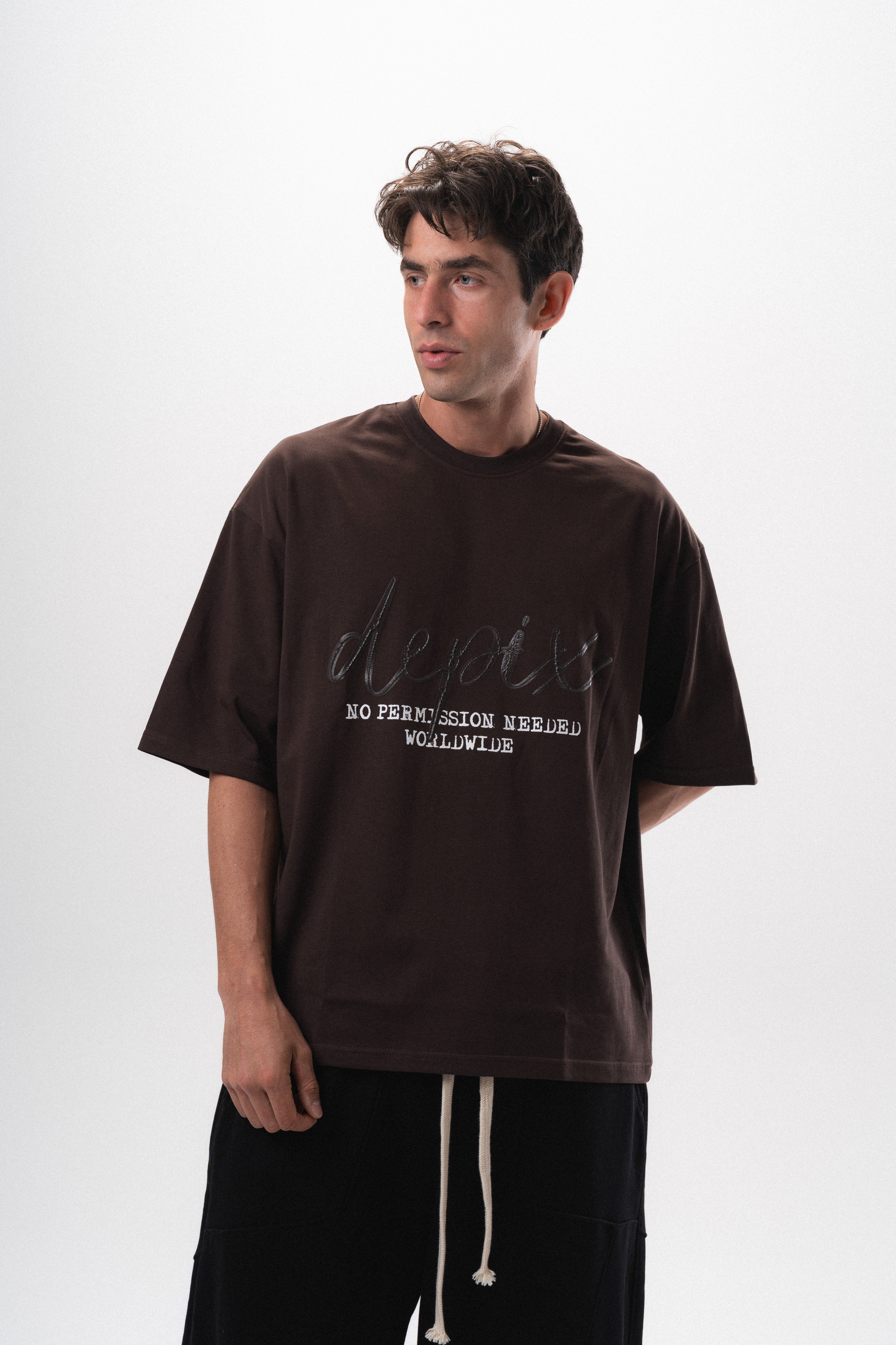 Rubber Signature Brown T-Shirt