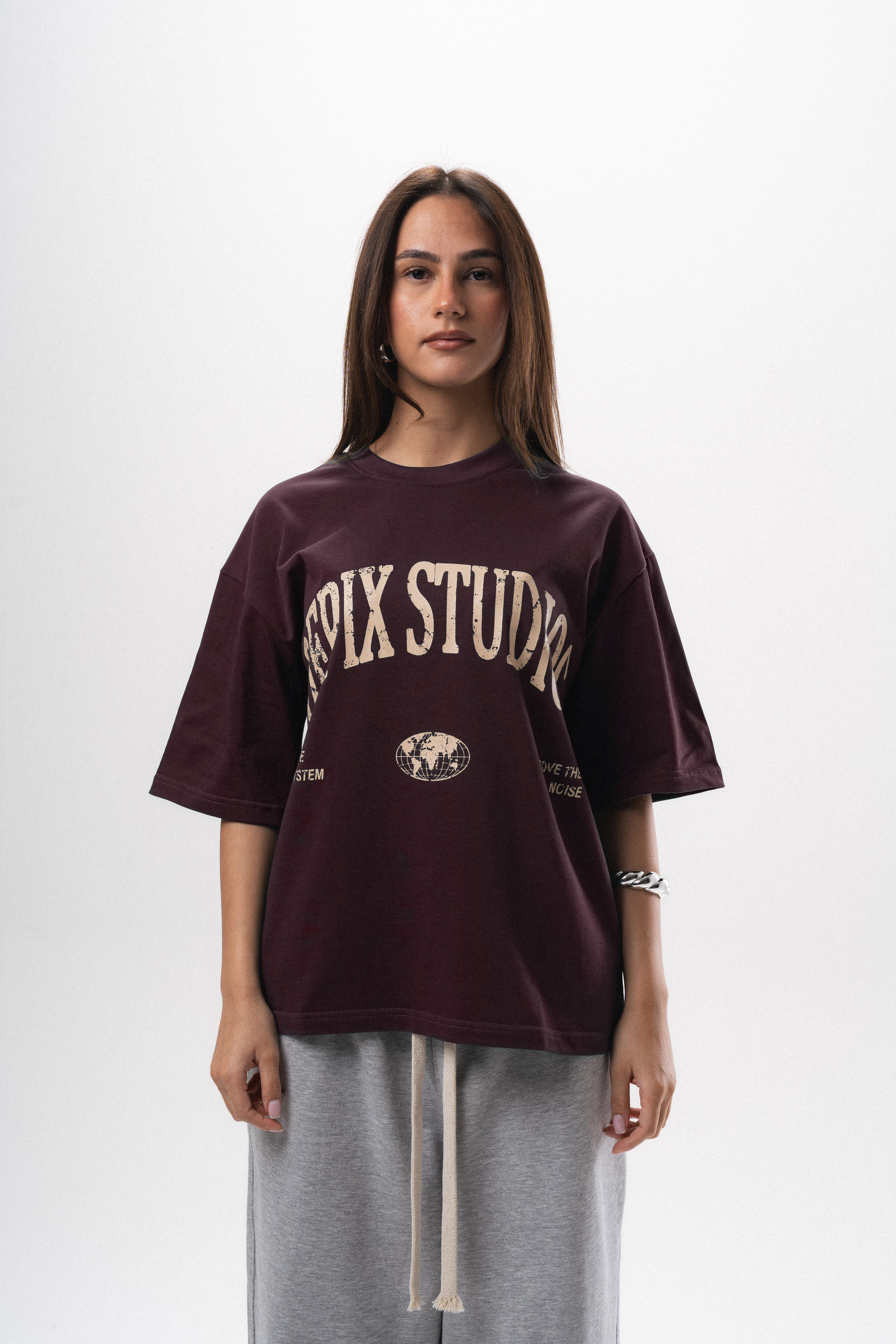 Above The Noise Burgundy T-Shirt