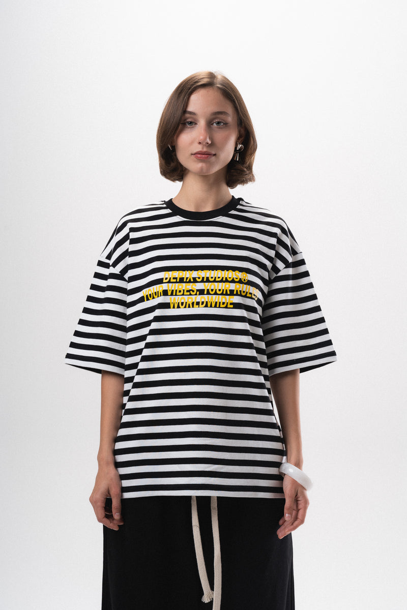 Striped White T-Shirt