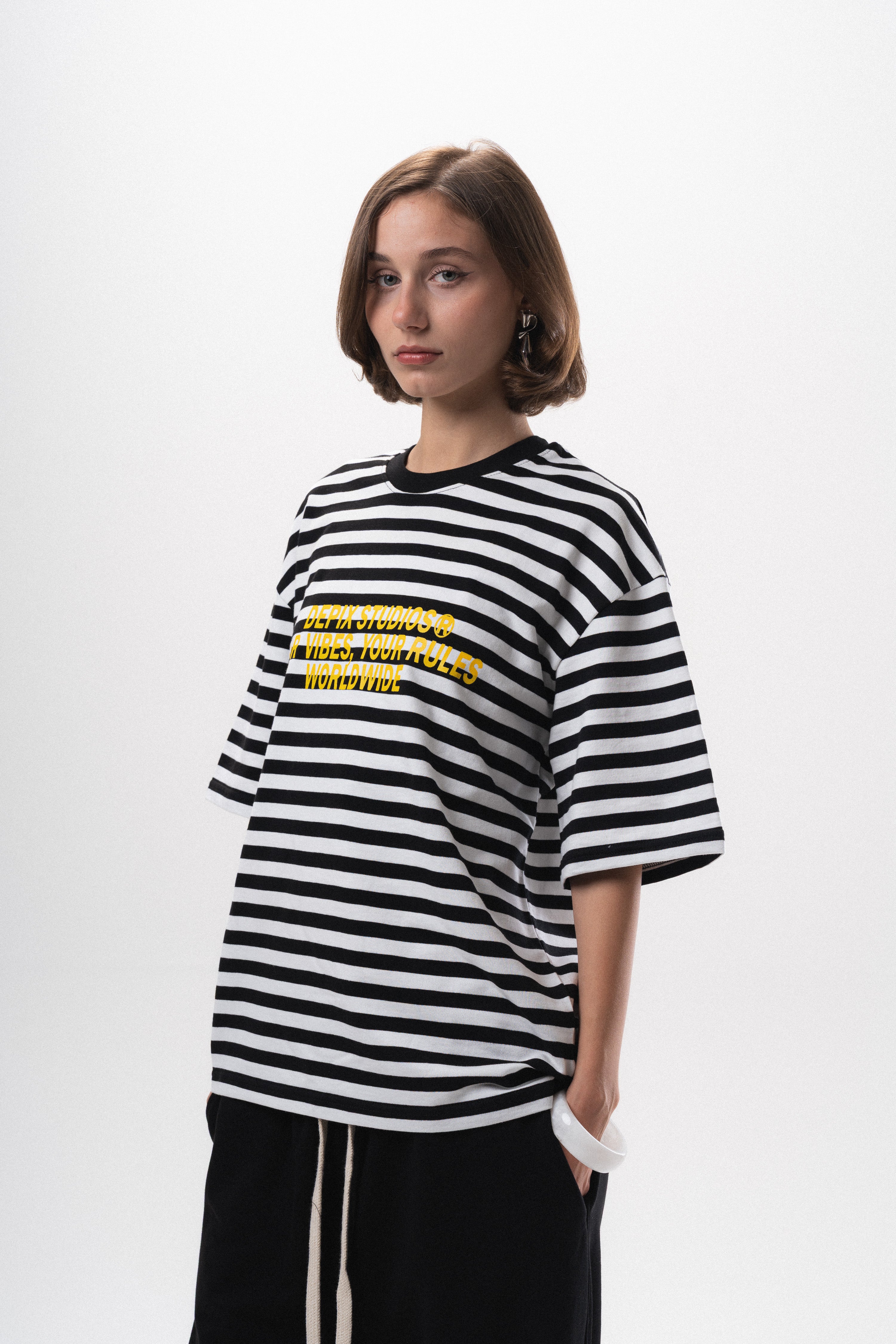 Striped White T-Shirt