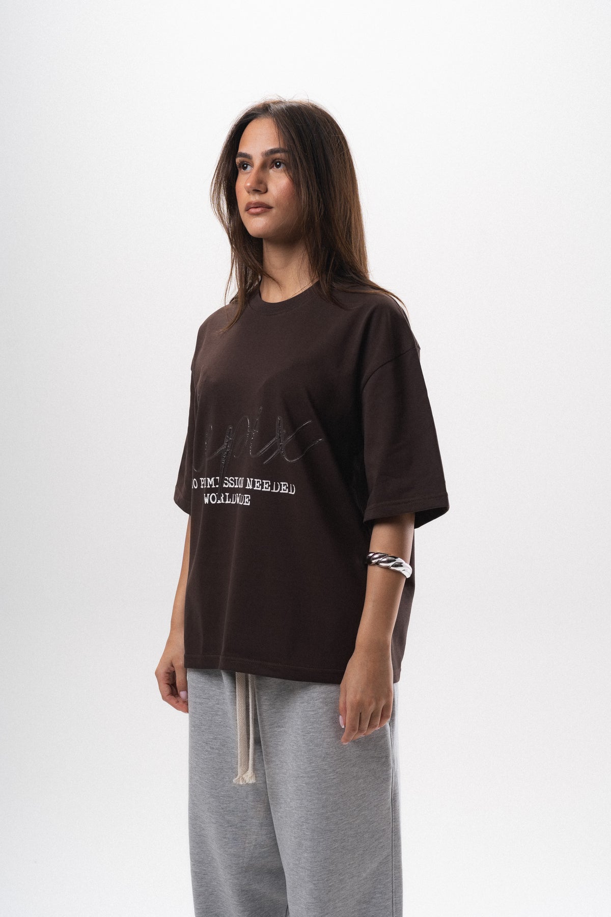 Rubber Signature Brown T-Shirt