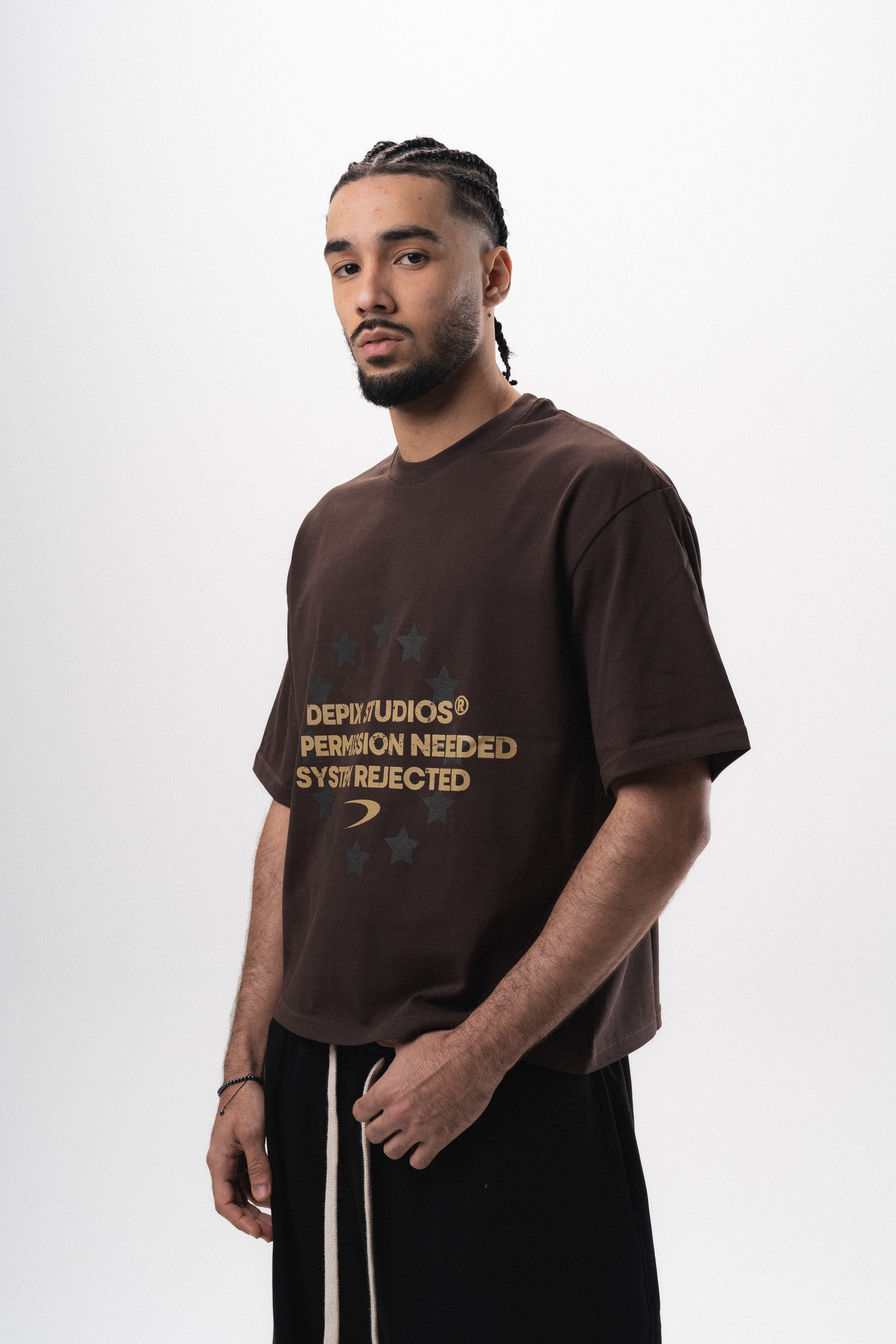 System Rejected Brown T-Shirt