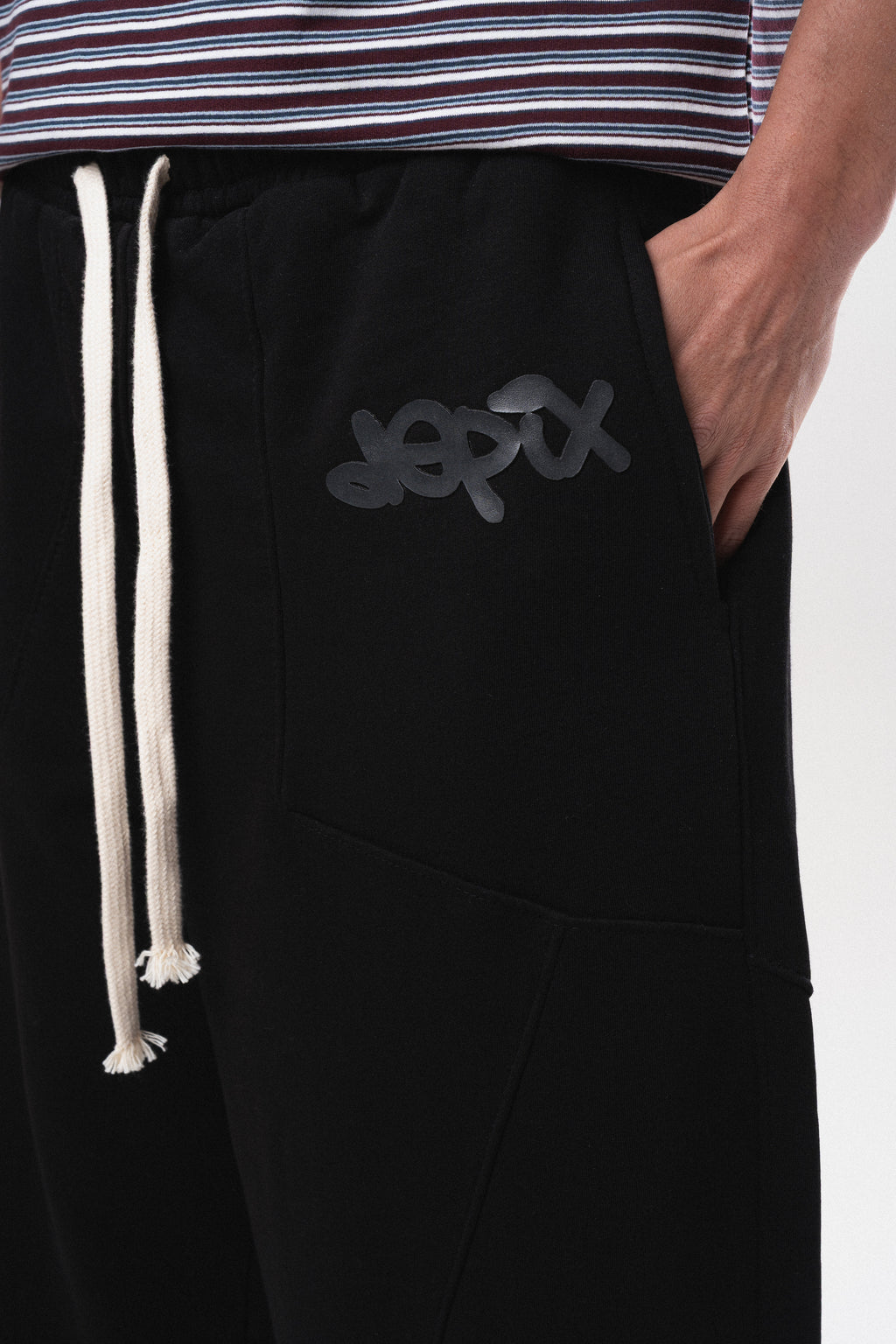 Rubber Black SweatPants