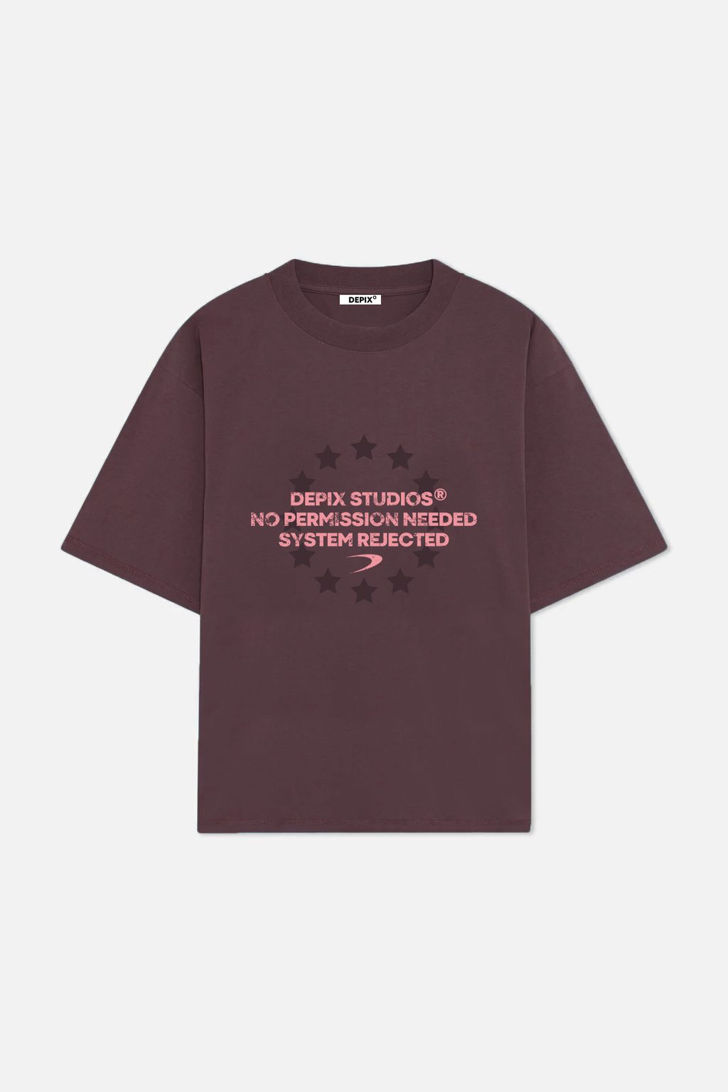 System Rejected Burgundy T-Shirt