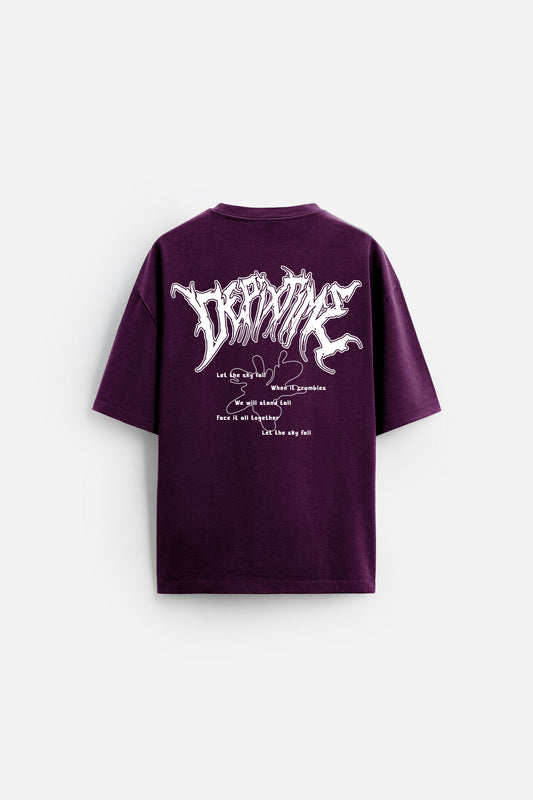 Sky fall - Dark Purple - T-shirt