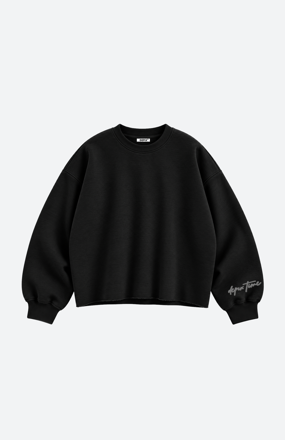 Time To Change Black Crew Neck