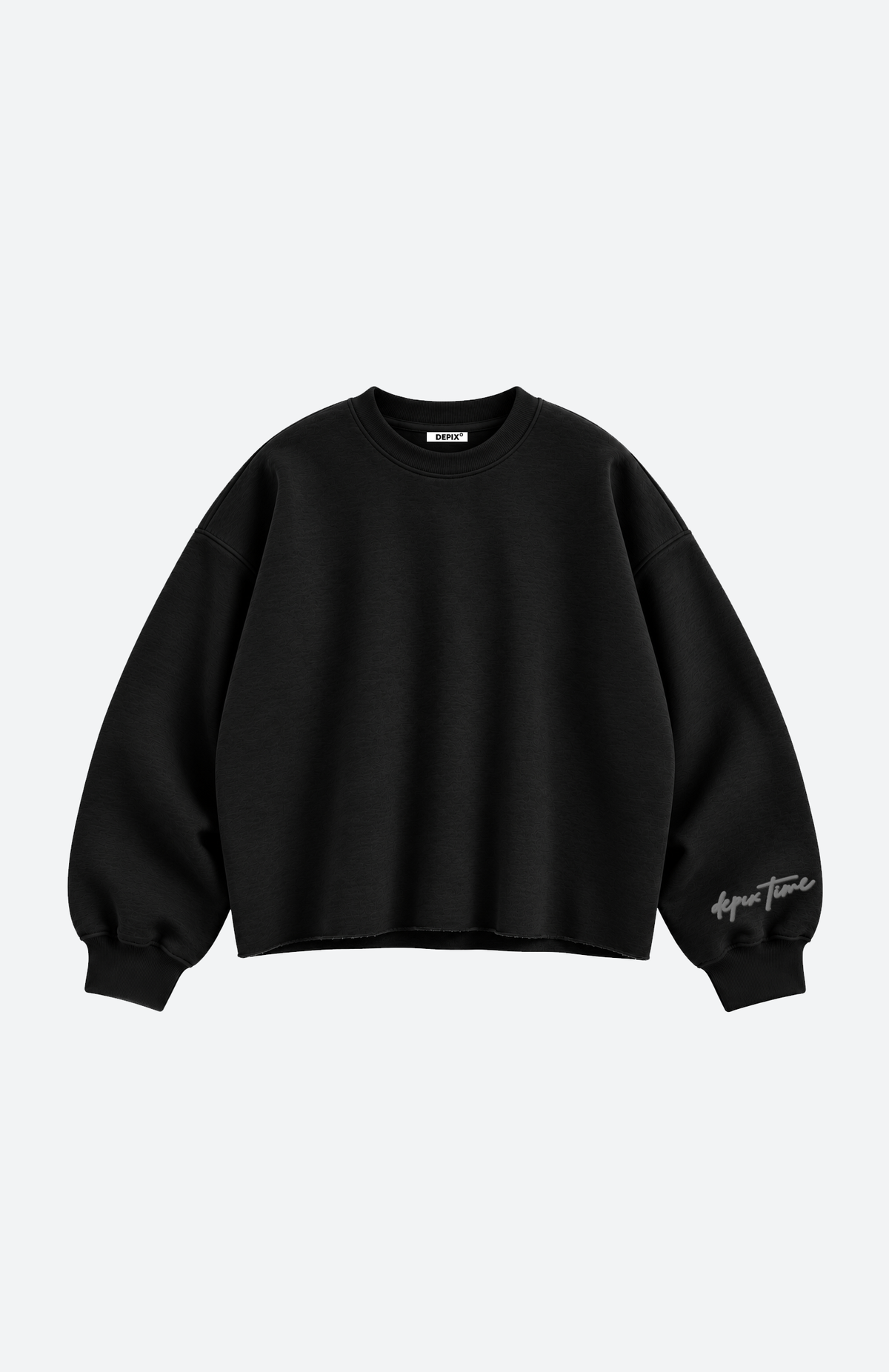 Time To Change Black Crew Neck