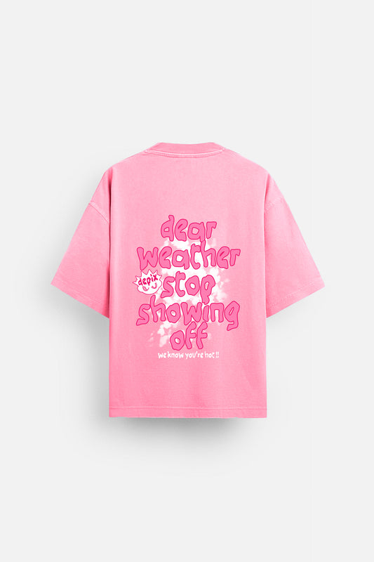 Weather - Pink - T-shirt
